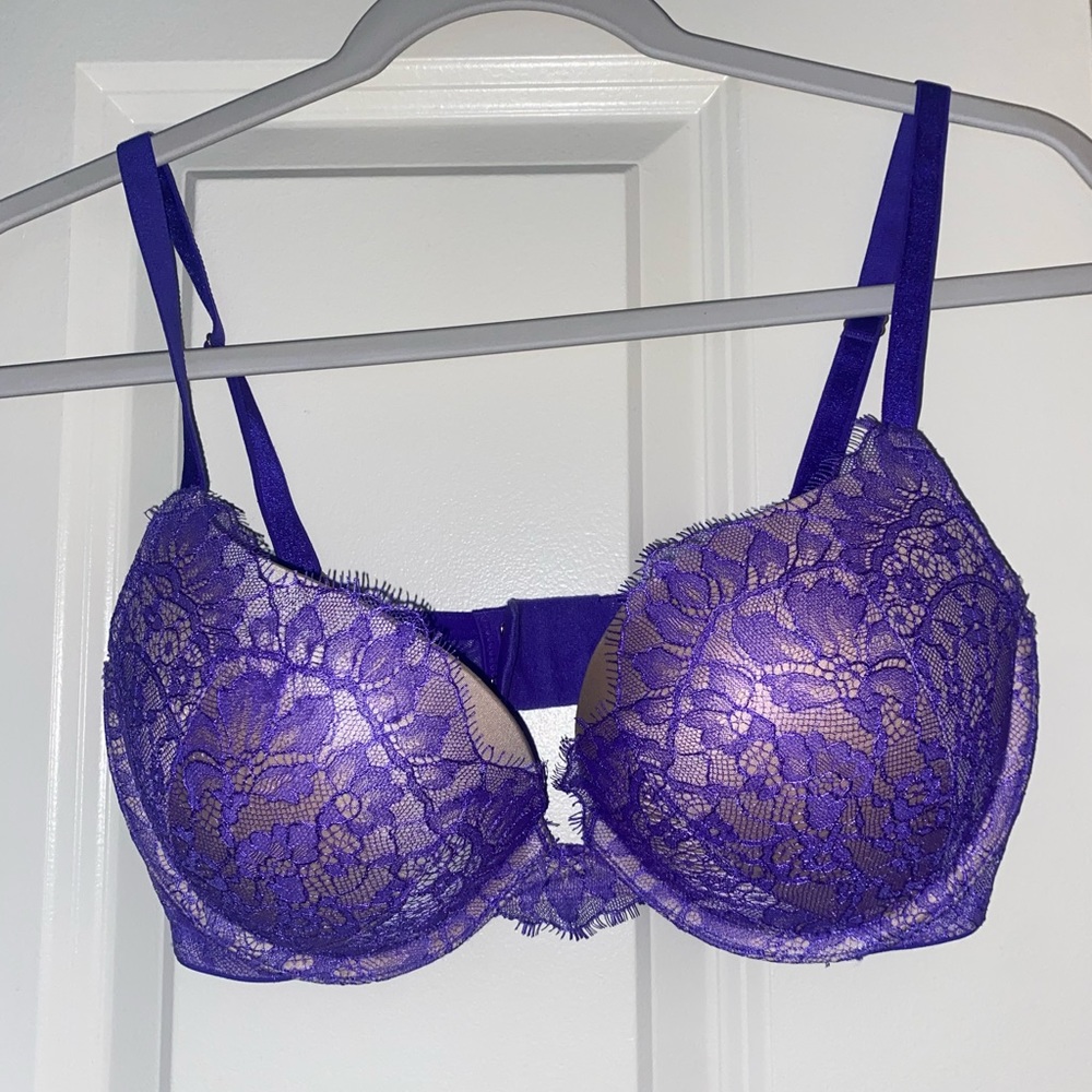 Victoria Secret purple lace push up bra 32DD